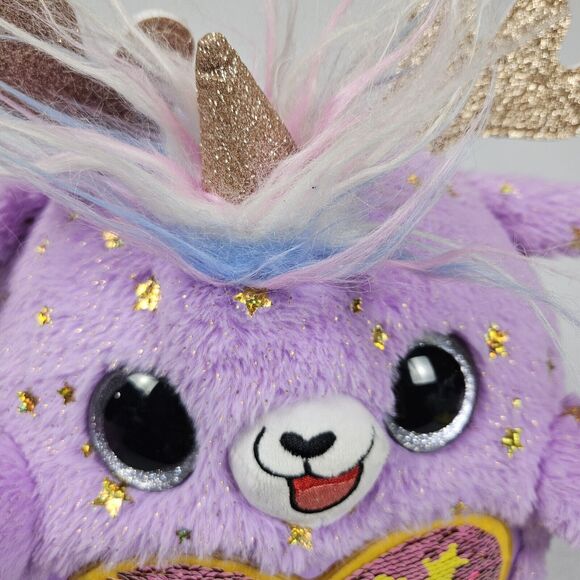 Rainbocorns Sequin Reindeer Deery Queen Stuffed Animal 10” Plush Wings Birthday - Picture 3 of 15
